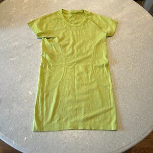 Lululemon Swiftly Tech Short Sleeve Shirt Hip Length Yellow 4